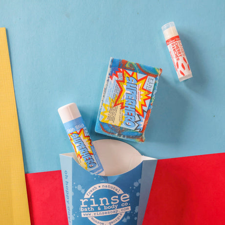 Natural natural bath and body gift set | Superhero | Rinse Bath & Body Co. - alternate angle