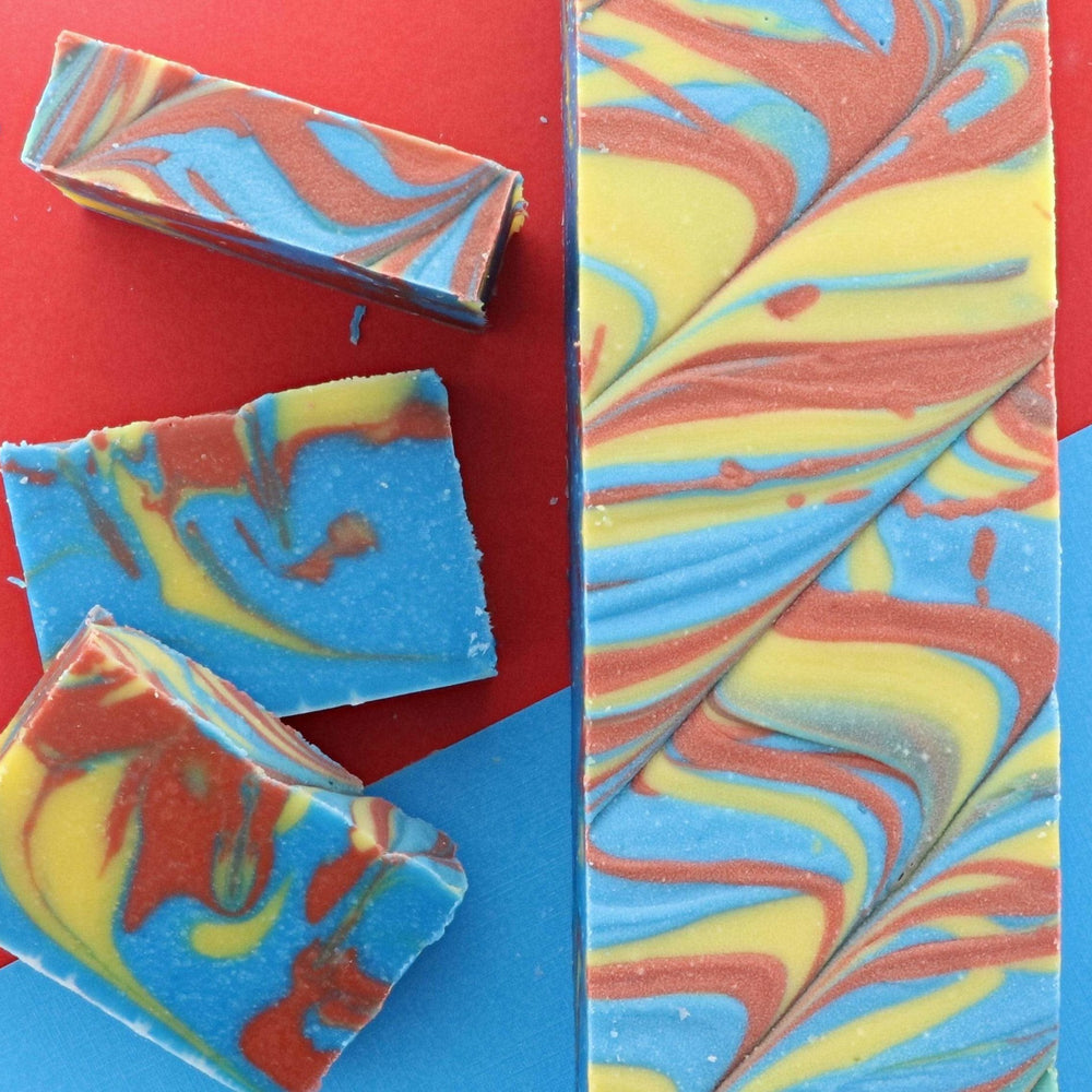 Rinse Super Hero handmade natural bar soap - moisturizing and gentle - alternate angle