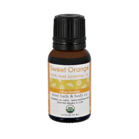 Sweet Orange Essential Oil - Certified Organic - Rinse Bath & Body