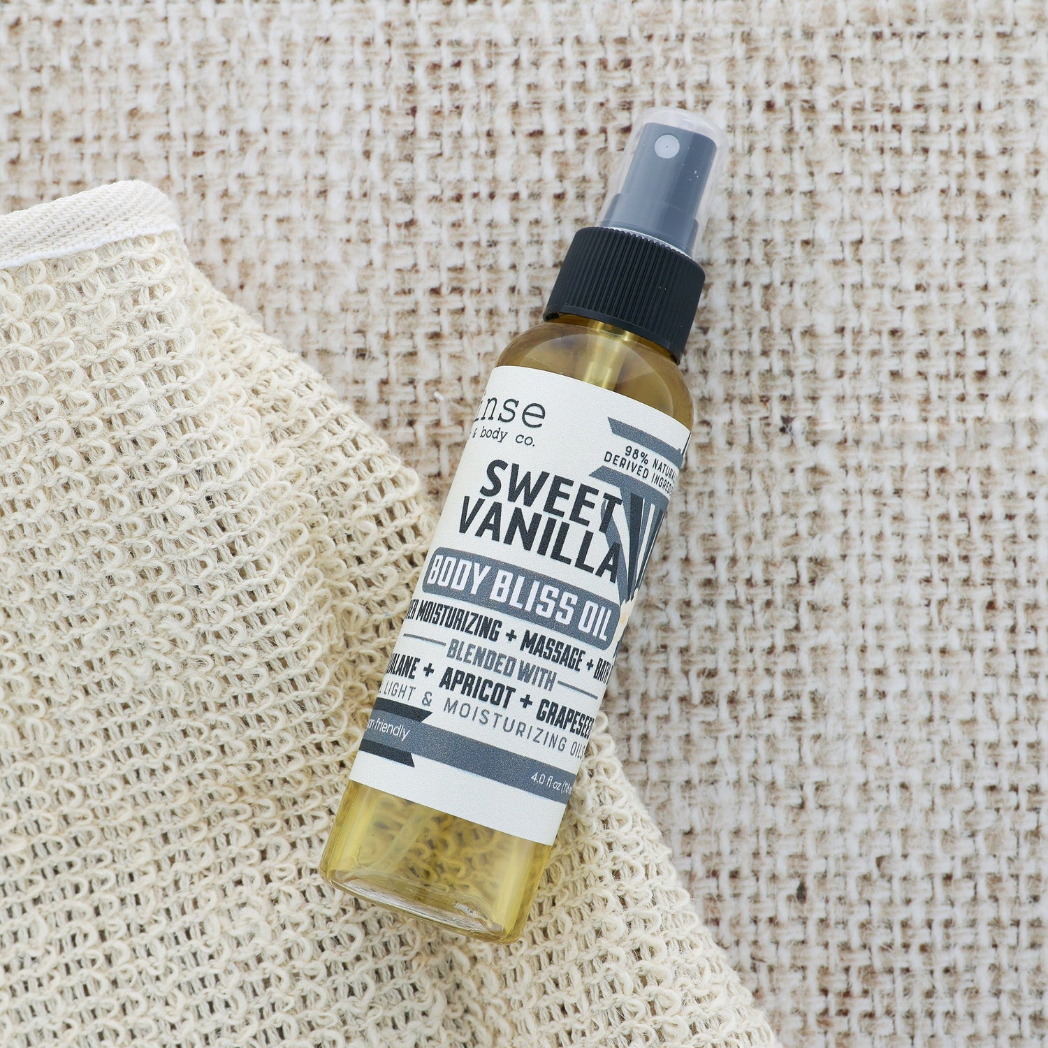 Rinse Tester - Body Bliss Oil - handmade with care - texture close-up