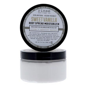 Sweet Vanilla natural body lotion from Rinse - shea butter enriched