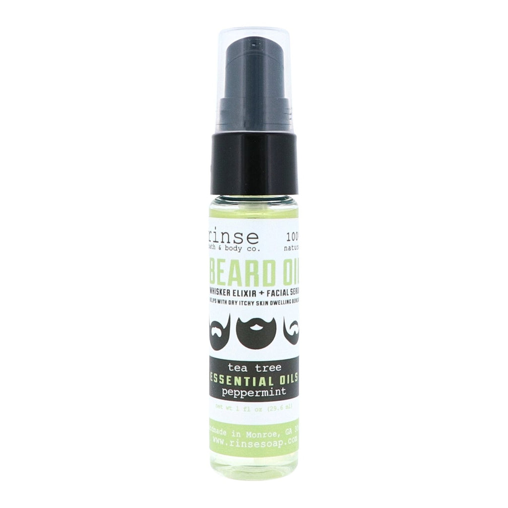Tea Tree Mint Beard Oil (skin & whisker elixir) - Rinse Bath & Body