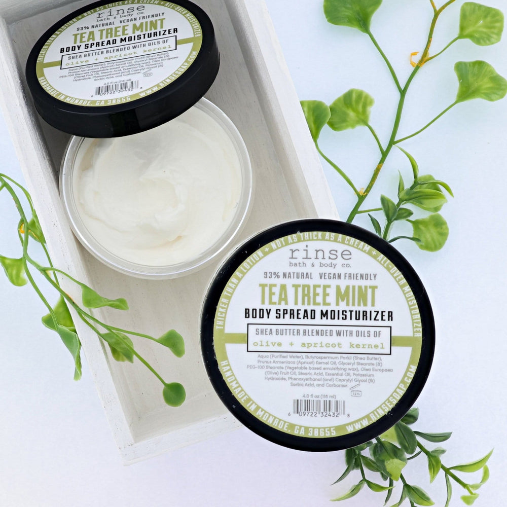 Natural natural body lotion | Tea Tree Mint | Rinse Bath & Body Co. - alternate angle