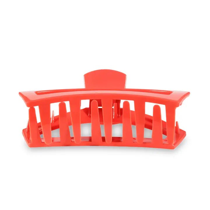 Teleties Open Coral Hair Clip: Large - Rinse Bath & Body