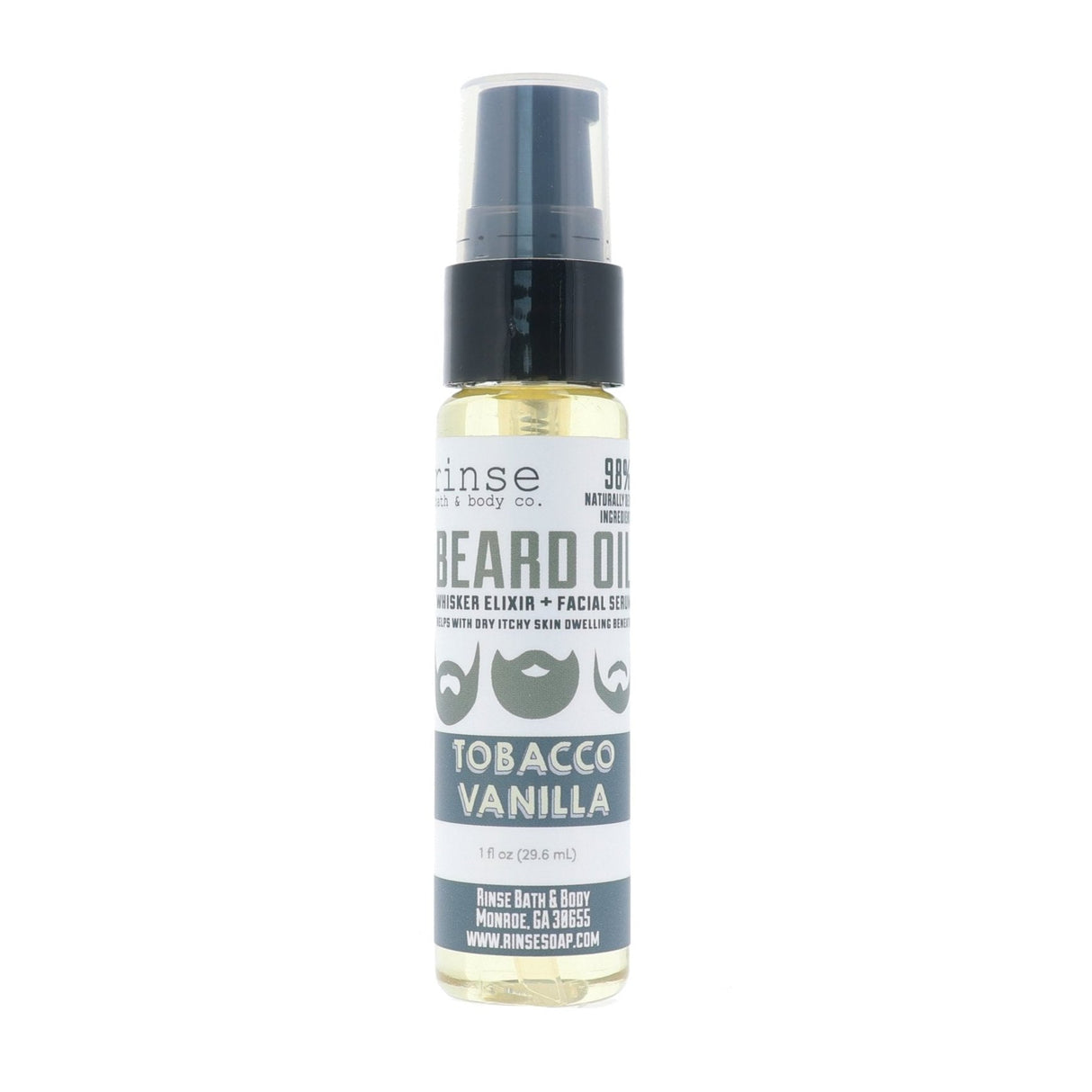natural facial oil serum in Tobacco Vanilla by Rinse Bath & Body