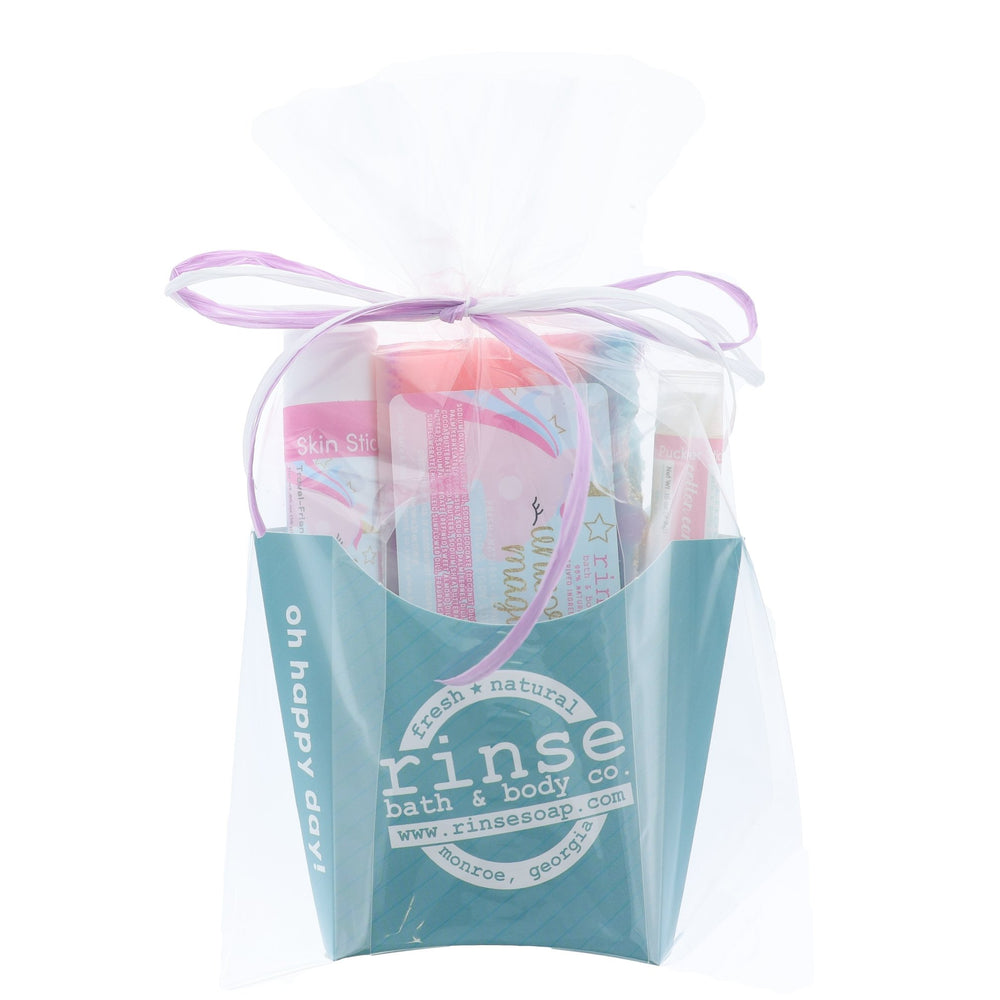 natural bath and body gift set in Unicorn by Rinse Bath & Body - lifestyle shot