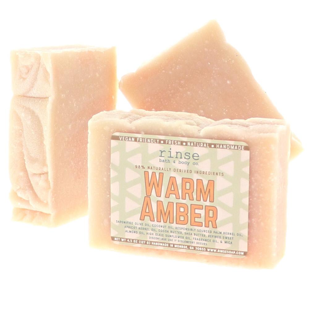 handmade natural bar soap in Warm Amber by Rinse Bath & Body