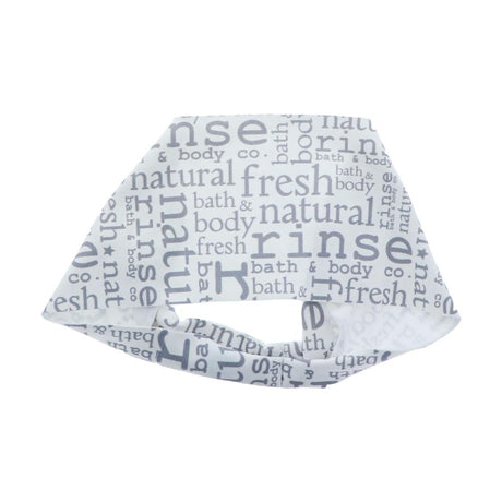 White Text Rinse Bondi Band - Hair Accessories