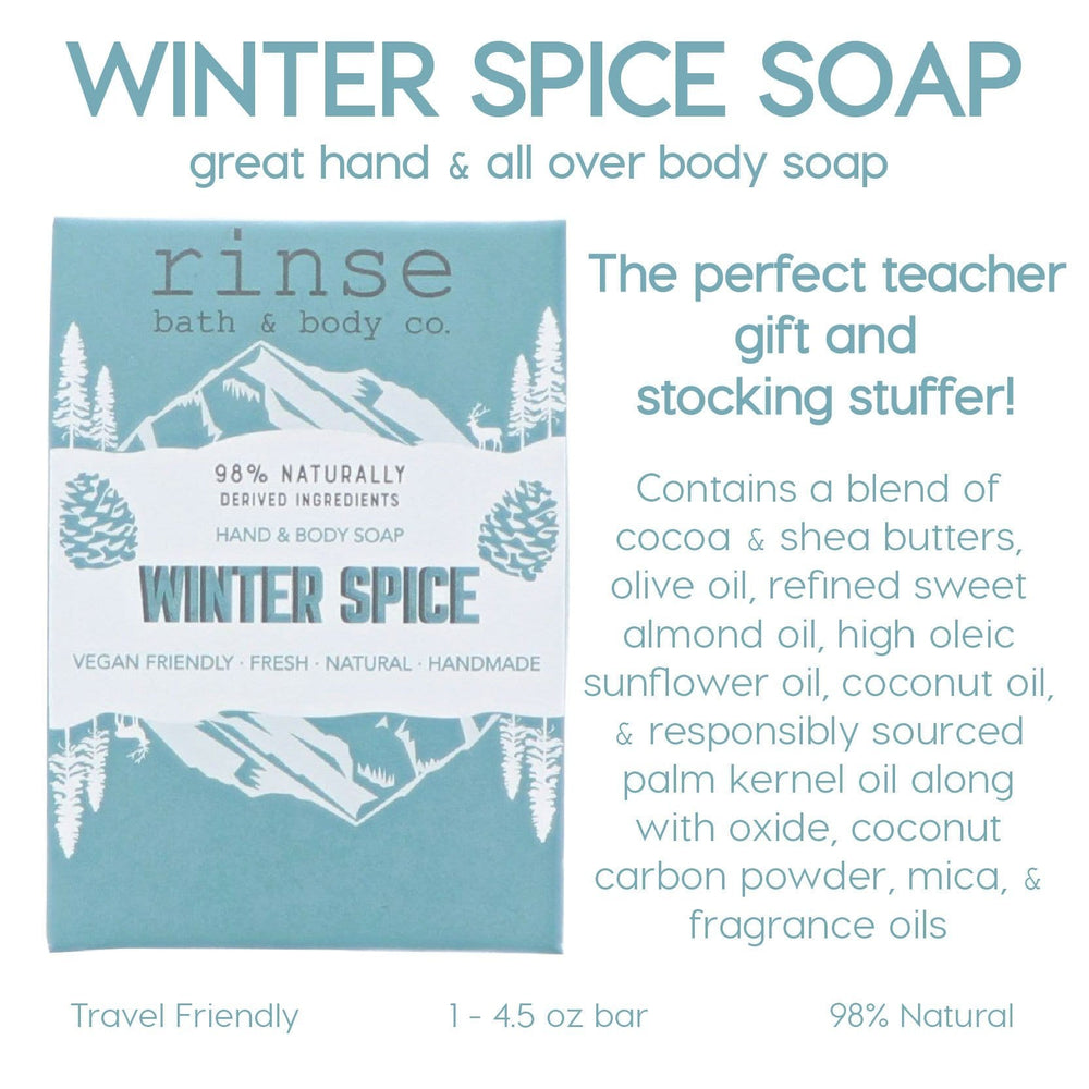 Handmade Winter Spice Soap - Boxed - naturally derived - detail view
