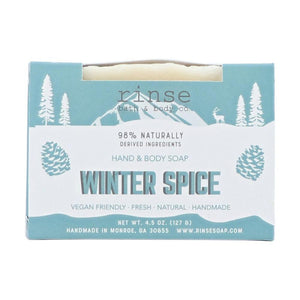 Rinse Winter Spice Soap - Boxed - moisturizing and gentle